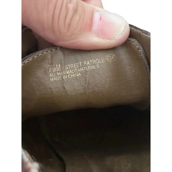 A2 By Aerosoles Red Leather Upper Lace Up Ankle Heel Boots Size 7.5 - Picture 5 of 7